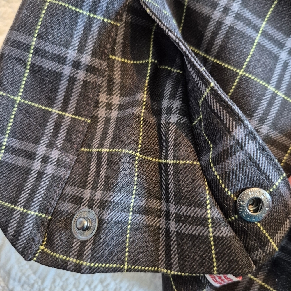Bonfire men's size Medium black plaid classic fit snowboarding pants EUC - Picture 4 of 13